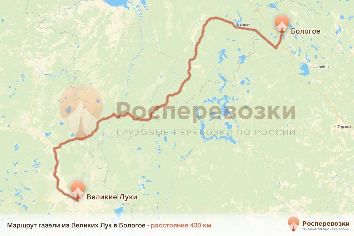 Газель Великие Луки Бологое