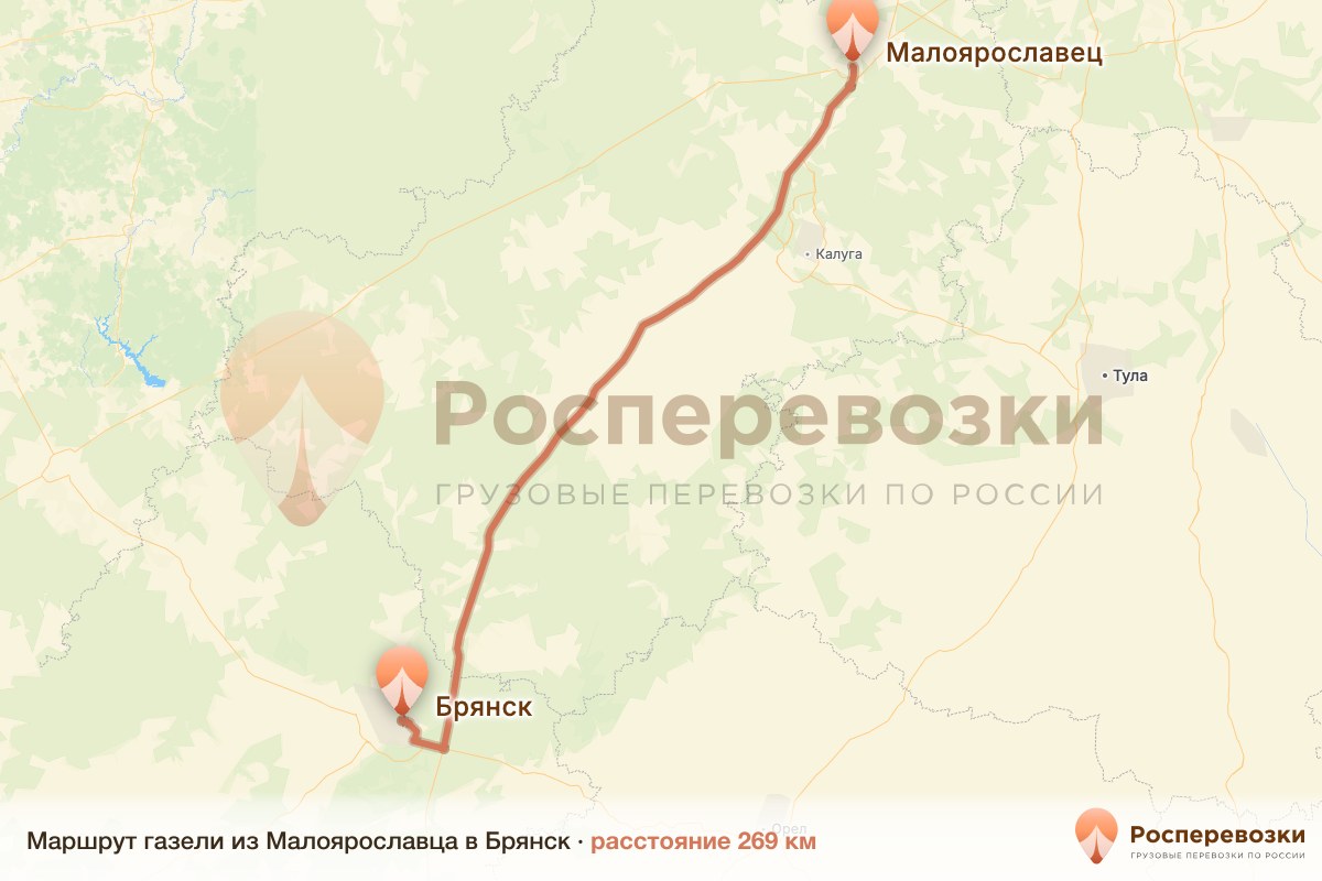Газель Малоярославец Брянск