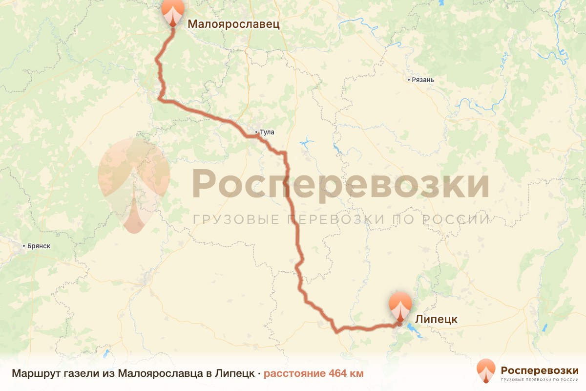 Газель Малоярославец Липецк