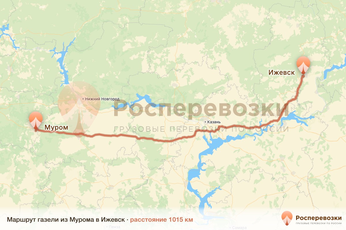Газель Муром Ижевск