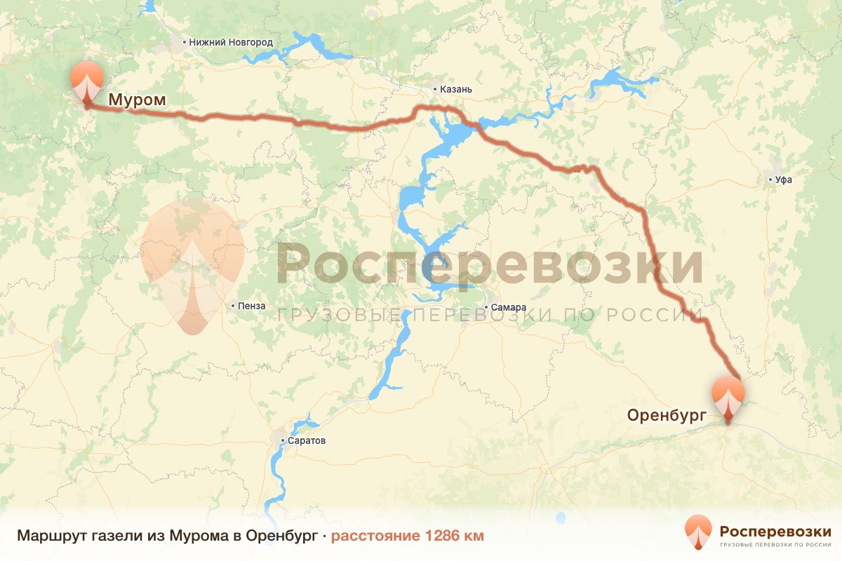 Газель Муром Оренбург