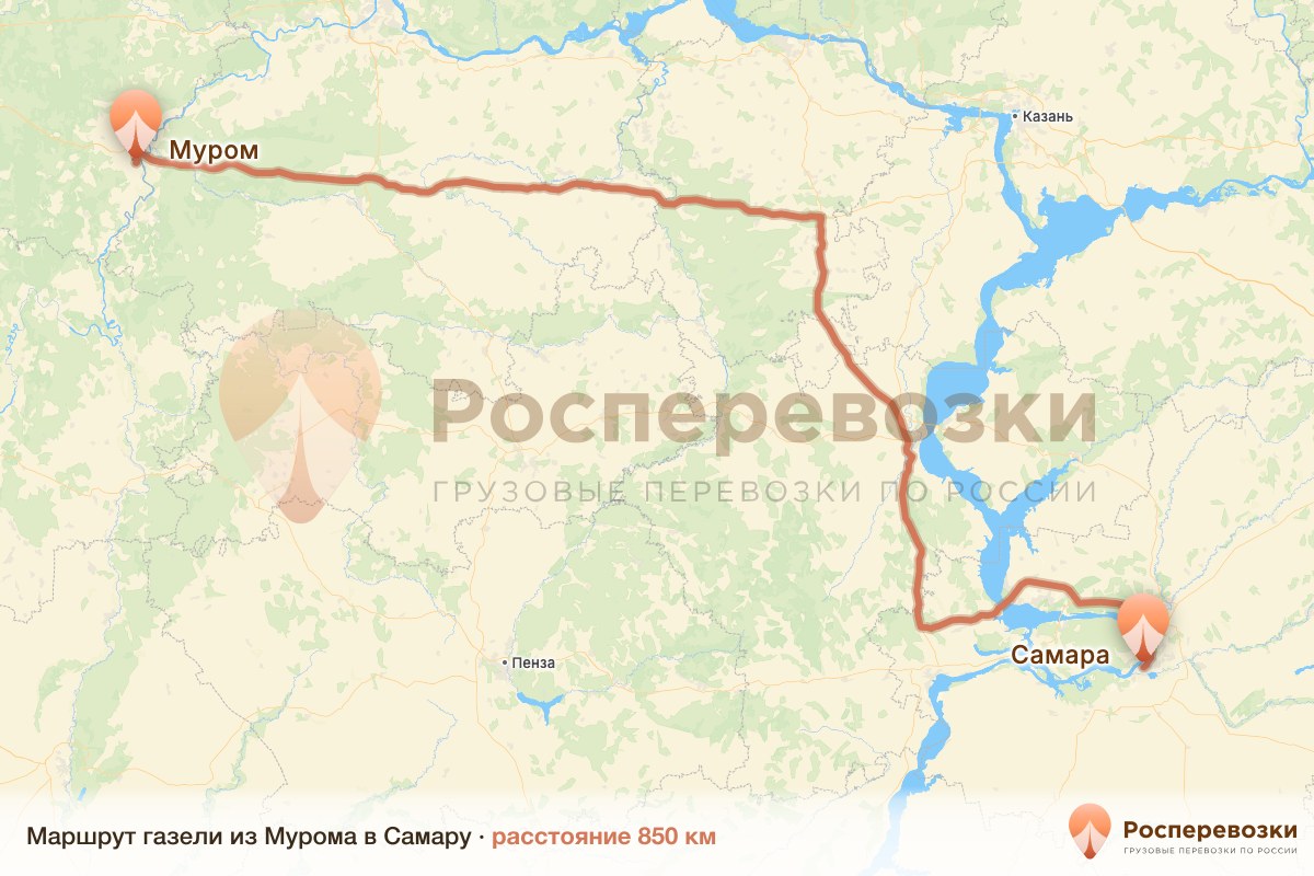 Газель Муром Самара