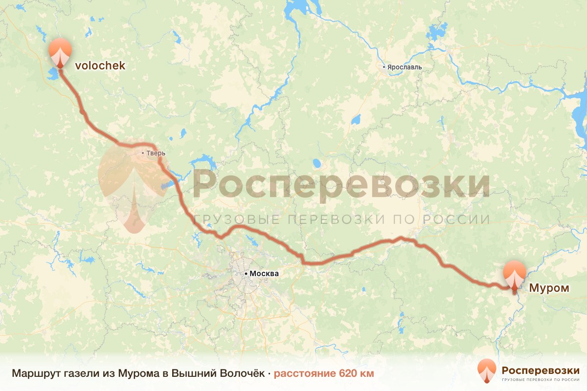 Газель Муром Вышний Волочёк