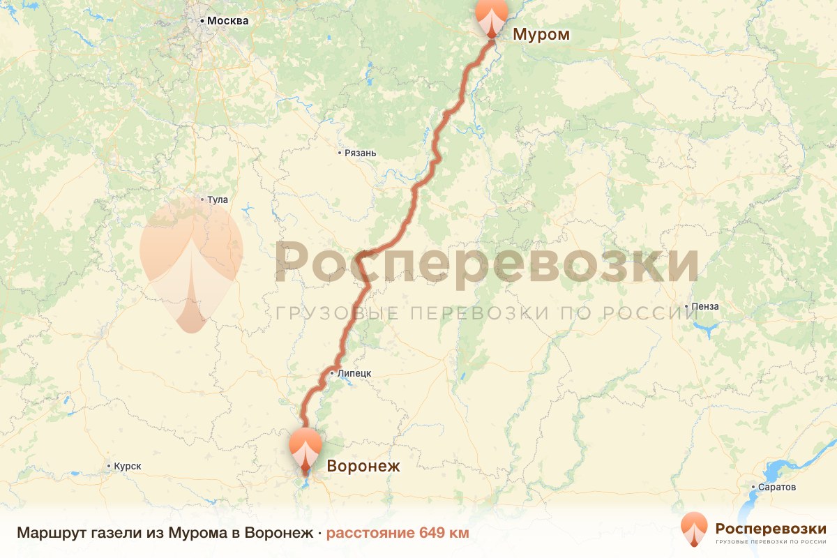 Газель Муром Воронеж