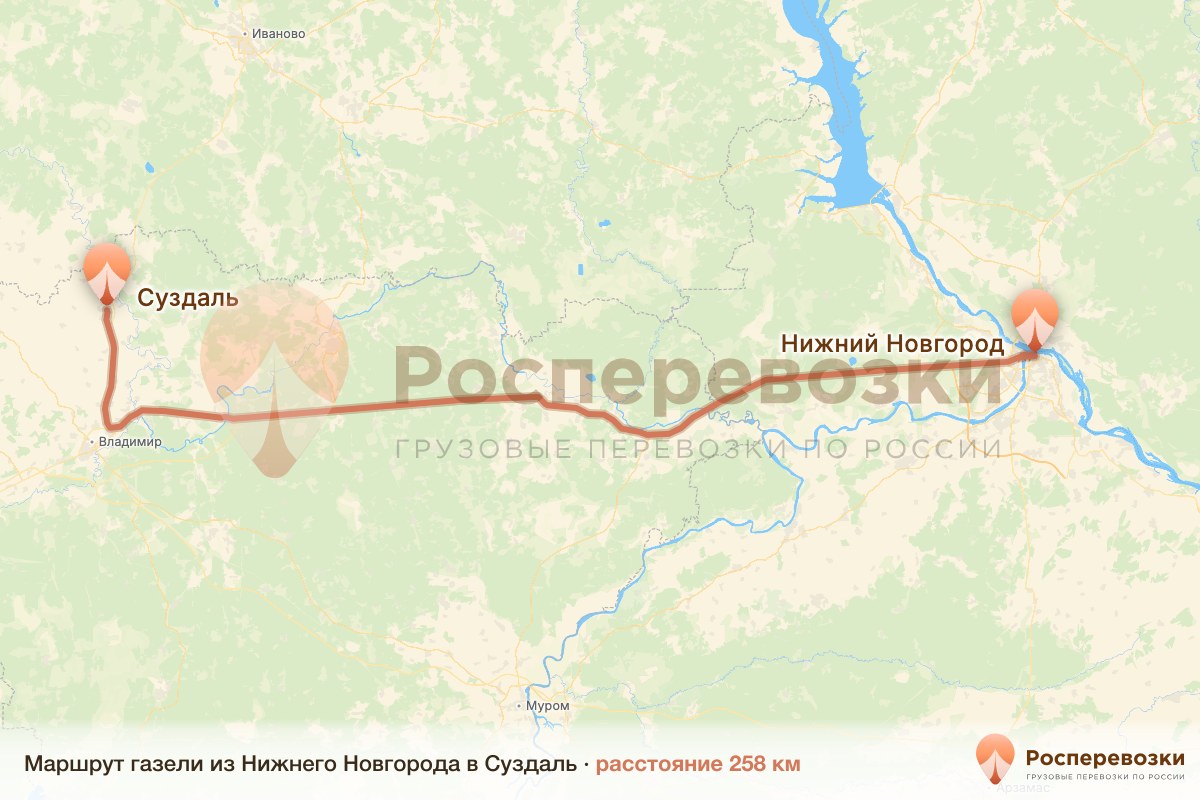 Газель Нижний Новгород Суздаль
