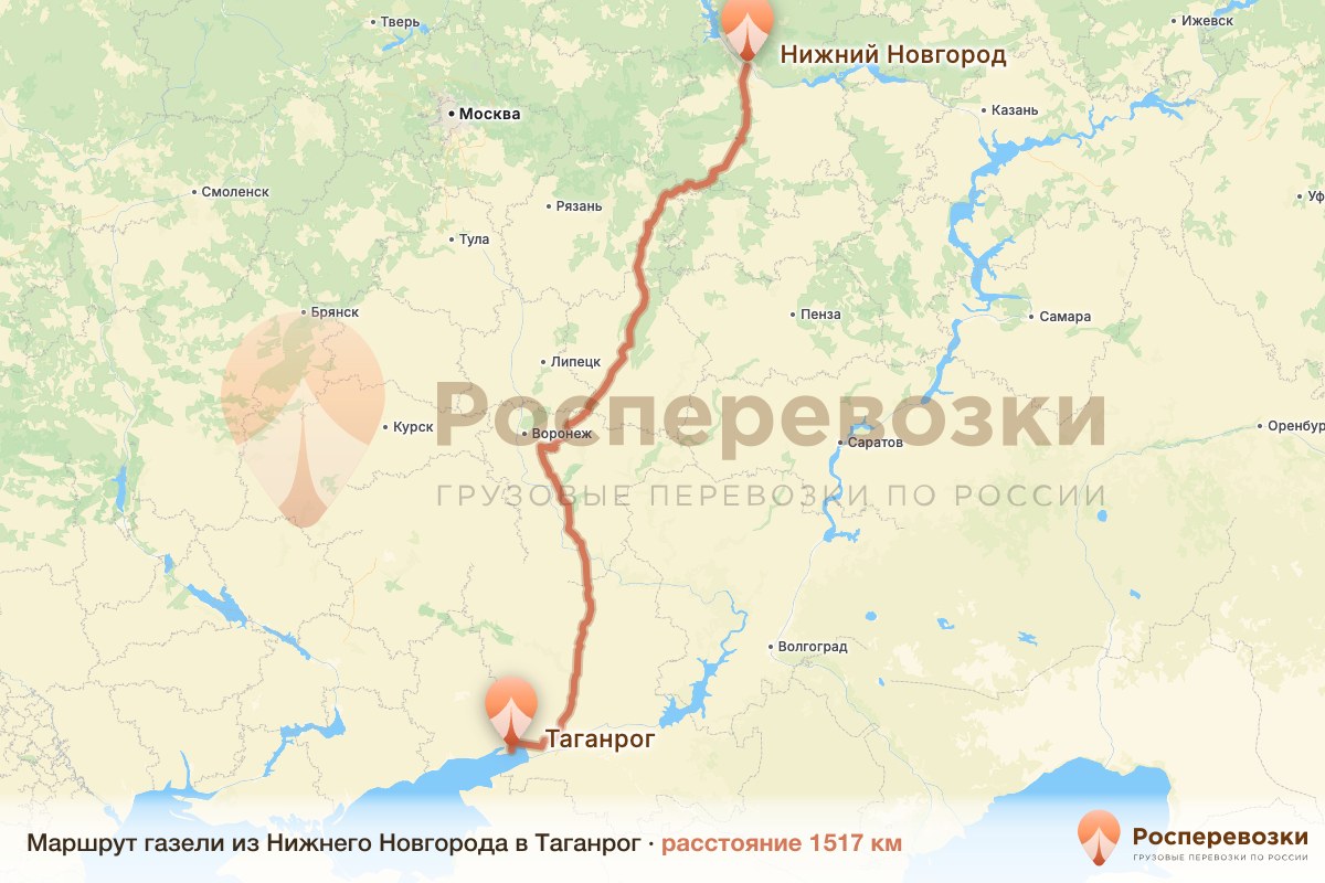 Газель Нижний Новгород Таганрог