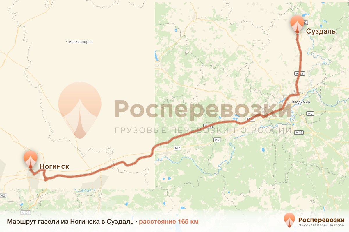 Газель Ногинск Суздаль