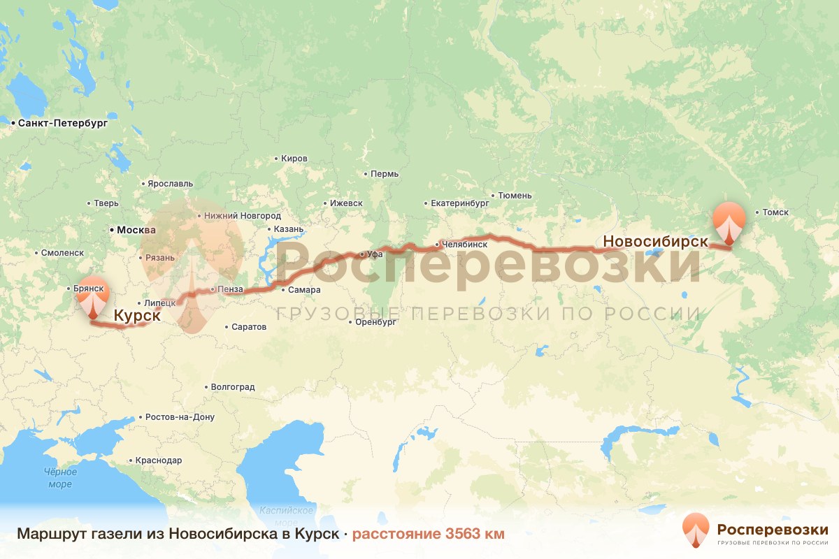 Газель Новосибирск Курск