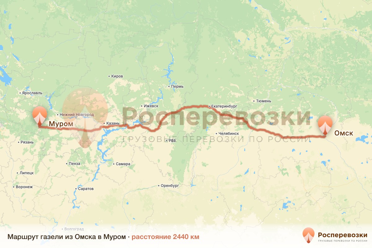 Газель Омск Муром