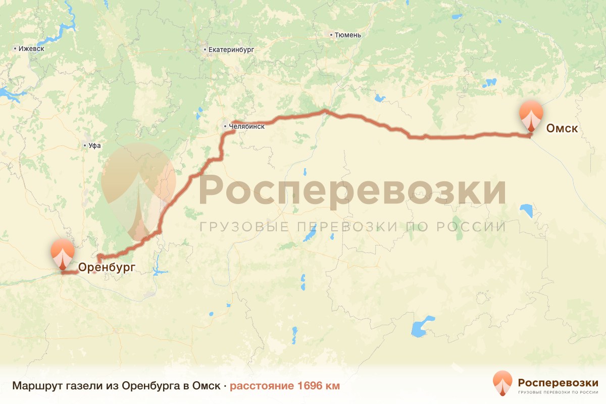 Газель Оренбург Омск