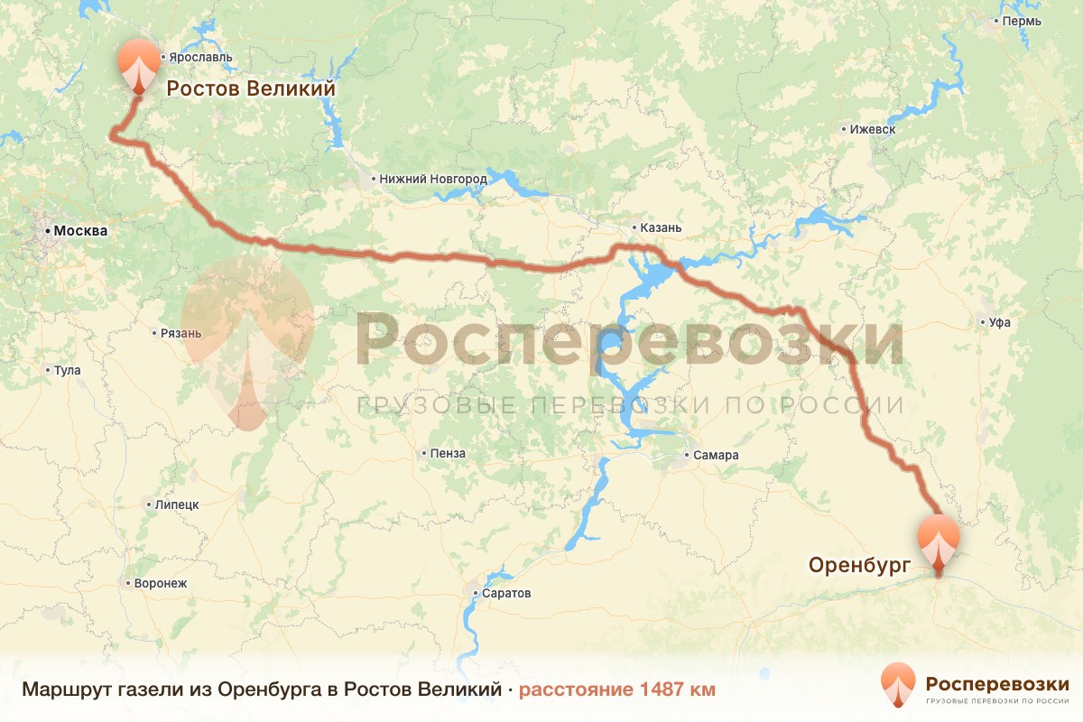Газель Оренбург Ростов