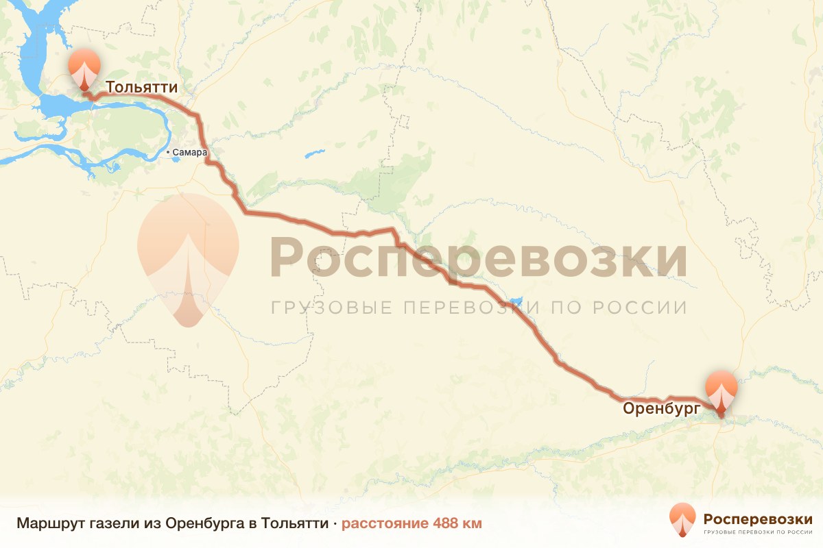 Газель Оренбург Тольятти