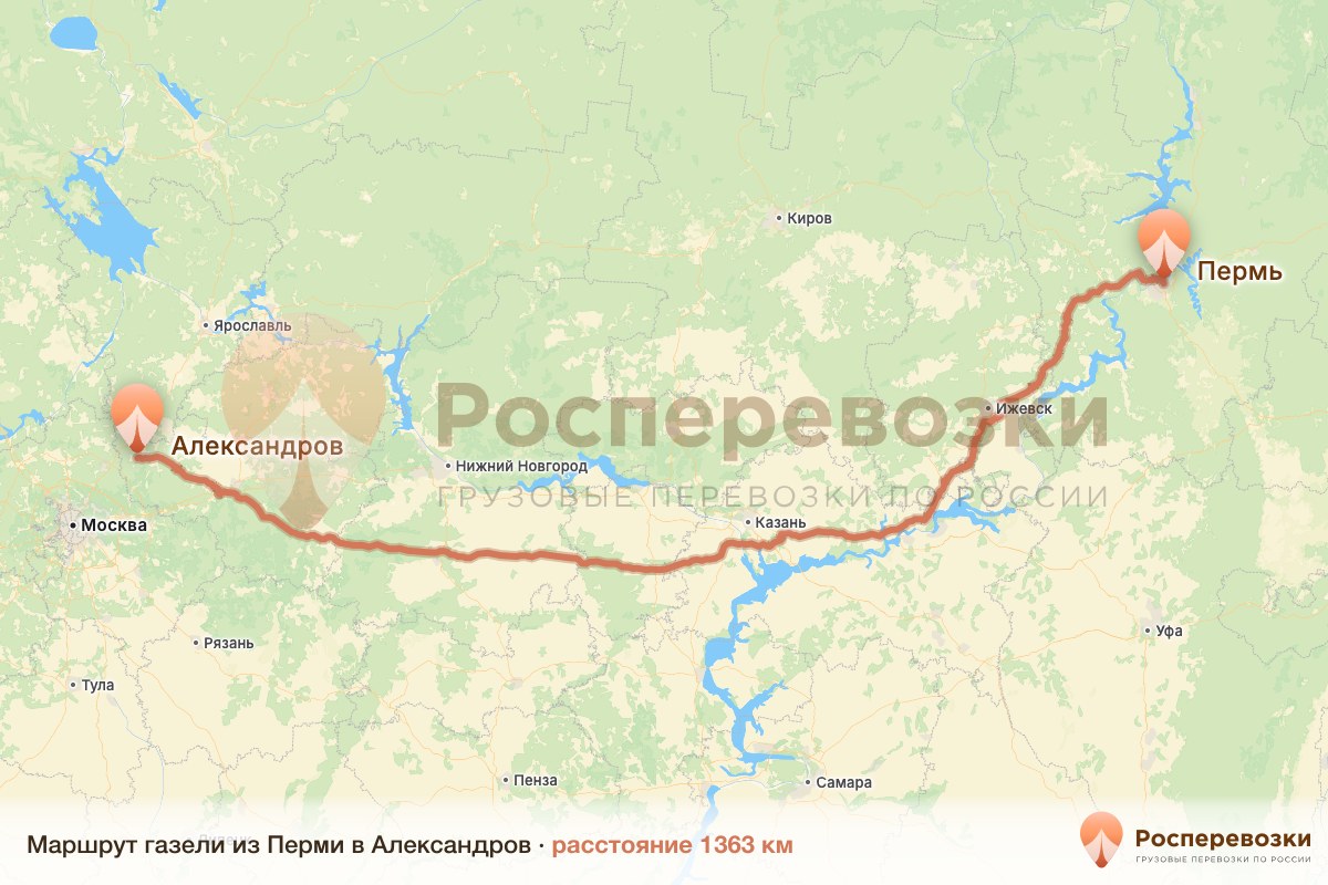 Газель Пермь Александров