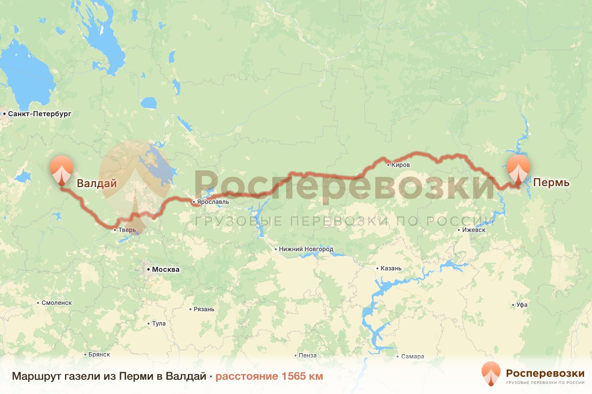 Газель Пермь Валдай
