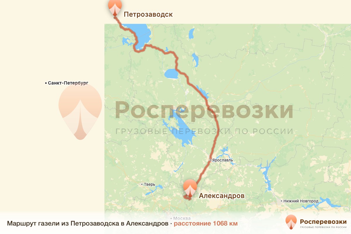 Газель Петрозаводск Александров