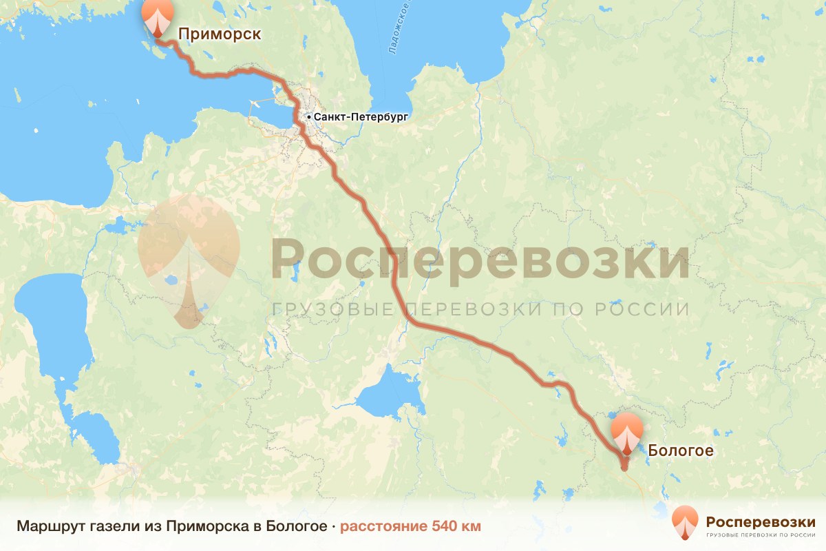 Газель Приморск Бологое