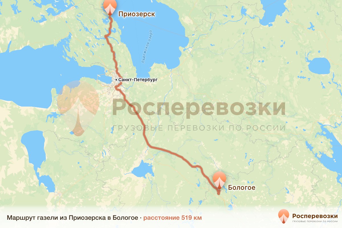 Газель Приозерск Бологое