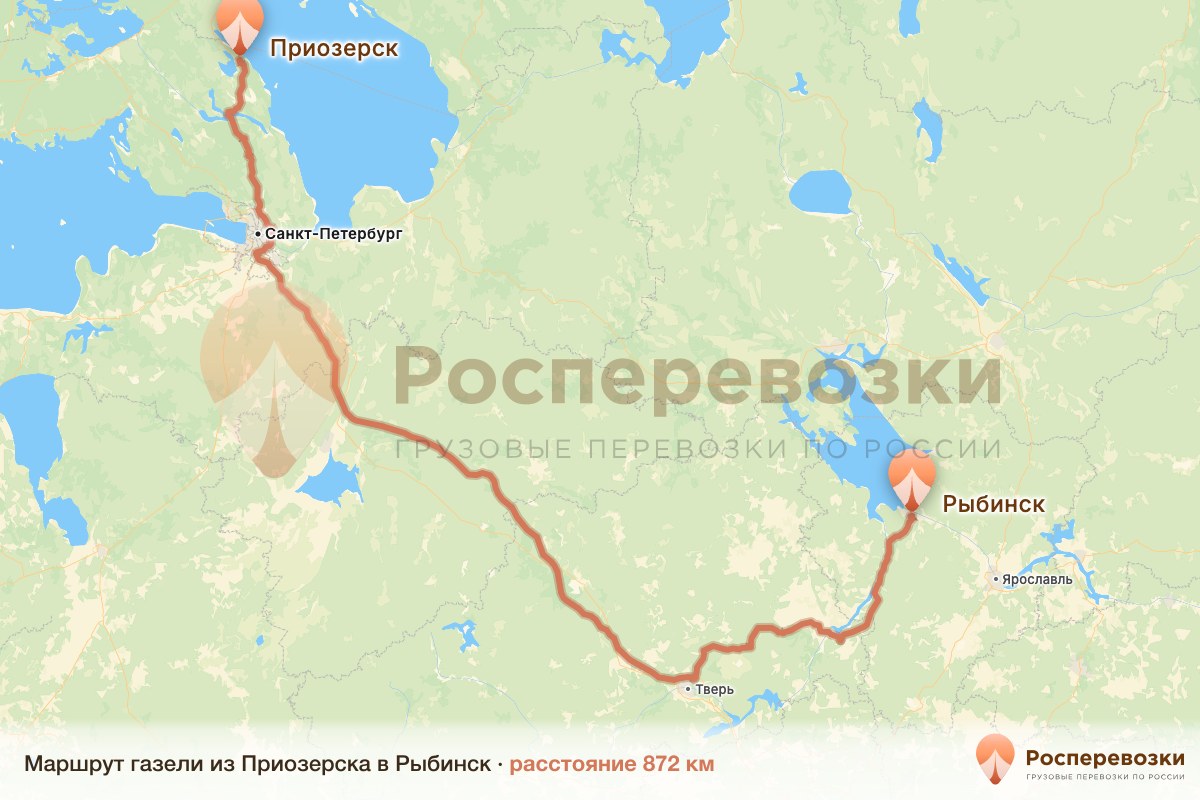 Газель Приозерск Рыбинск