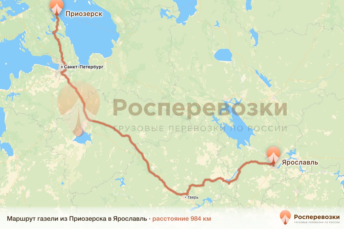 Газель Приозерск Ярославль