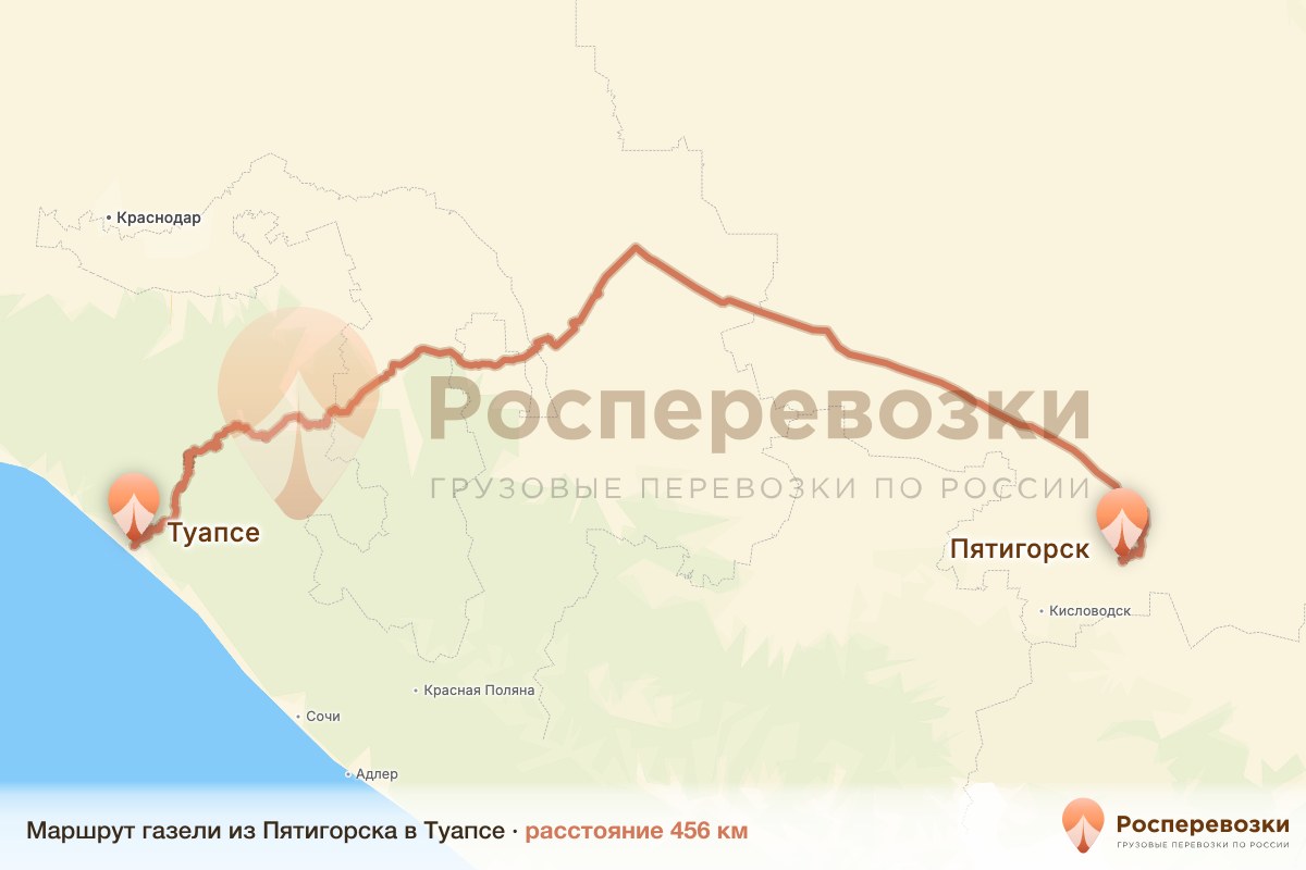 Газель Пятигорск Туапсе