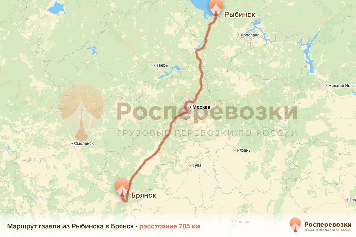 Газель Рыбинск Брянск
