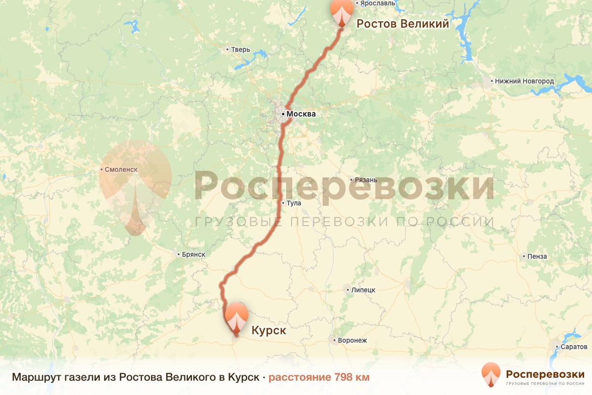 Газель Ростов Курск