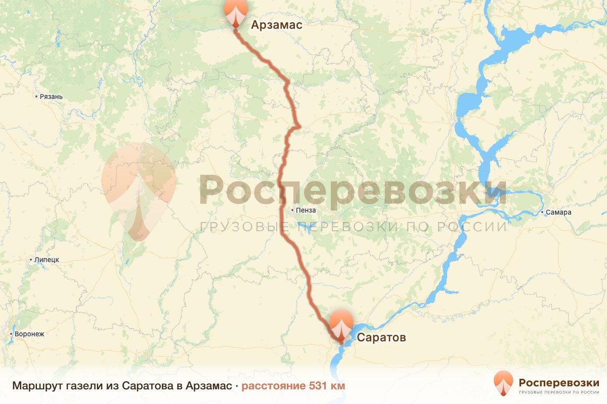 Газель Саратов Арзамас