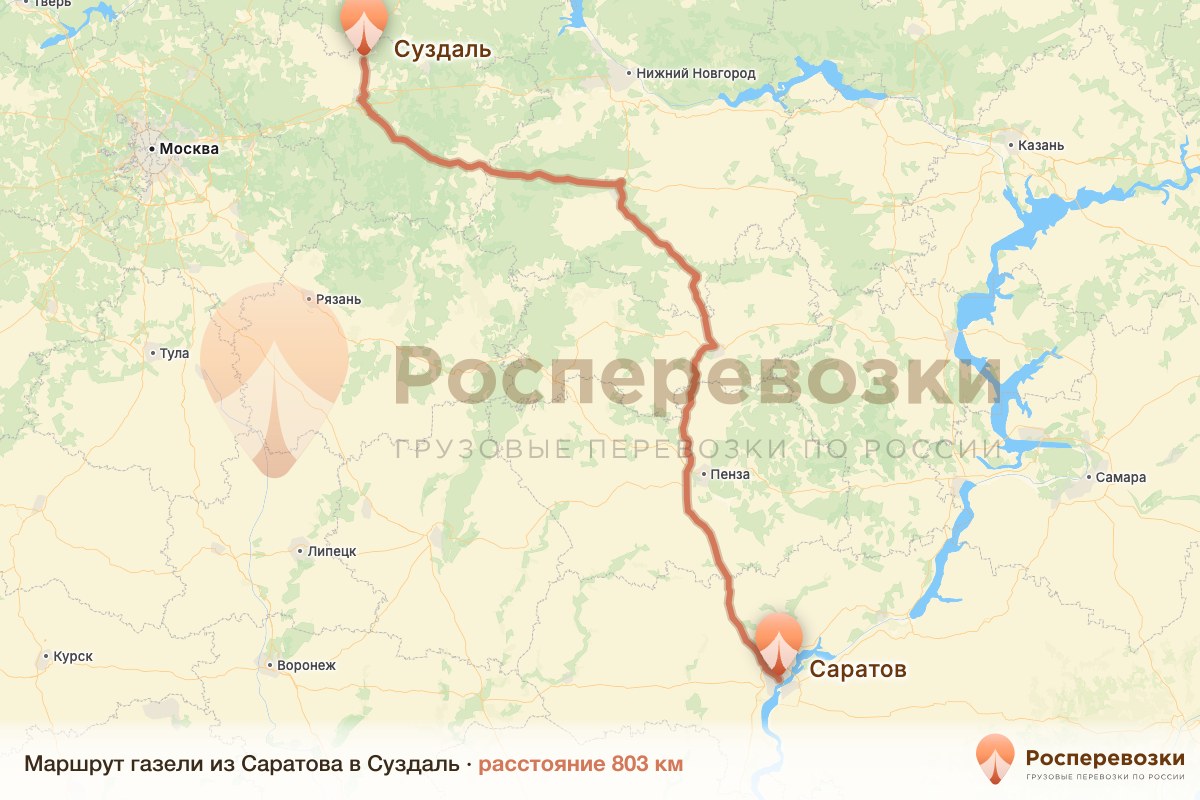Газель Саратов Суздаль