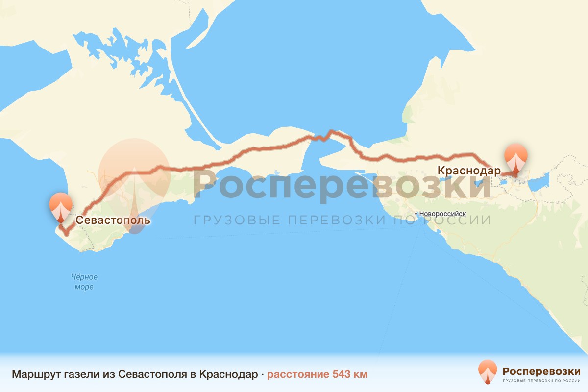 Газель Севастополь Краснодар