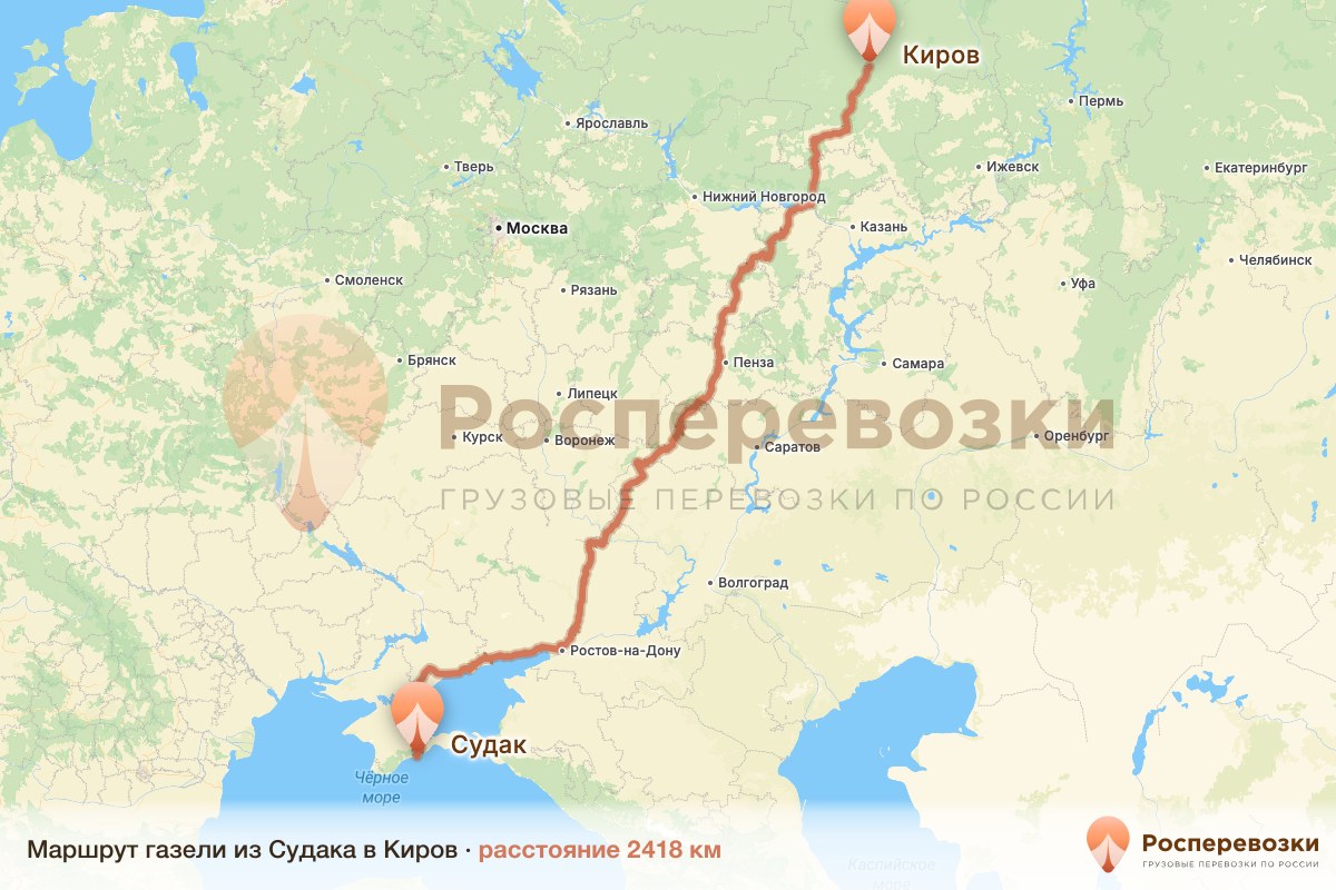 Газель Судак Киров