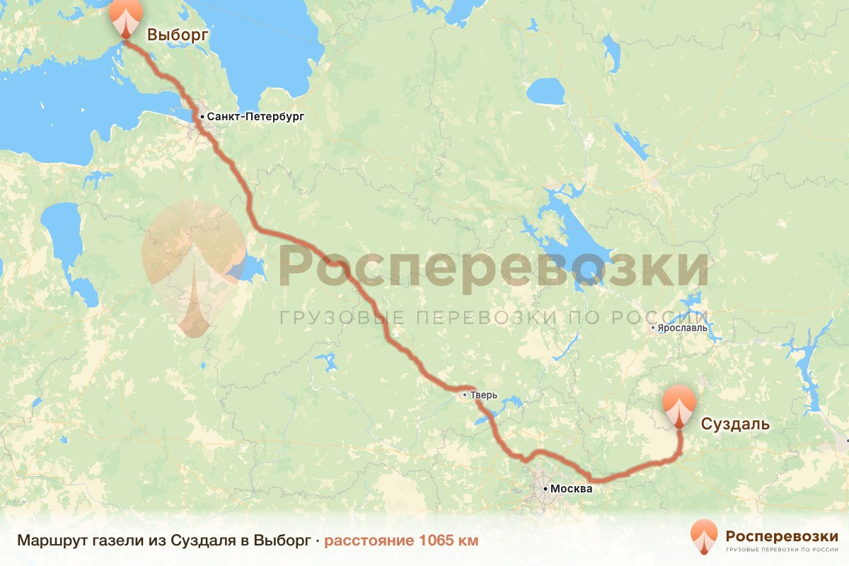 Газель Суздаль Выборг