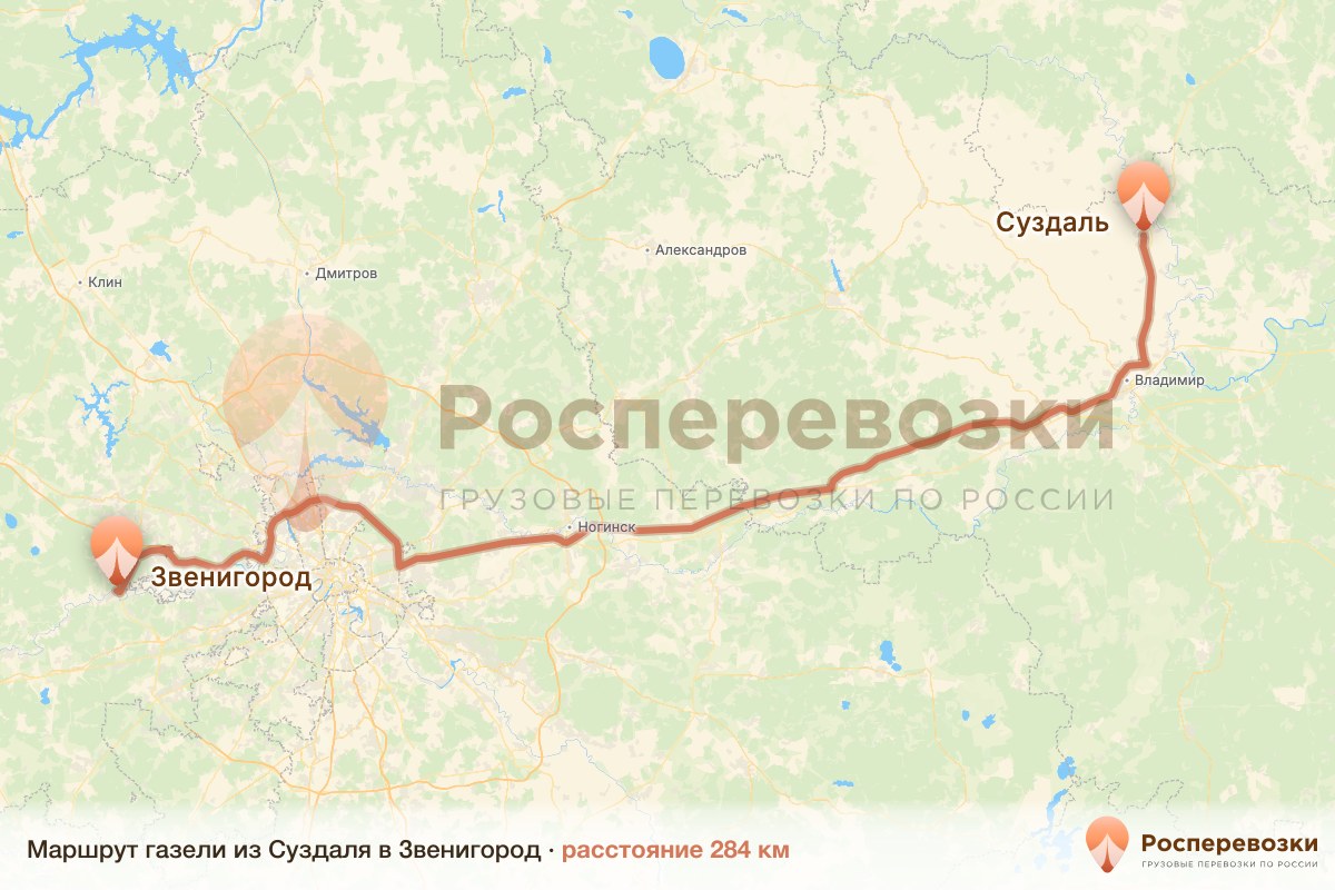Газель Суздаль Звенигород