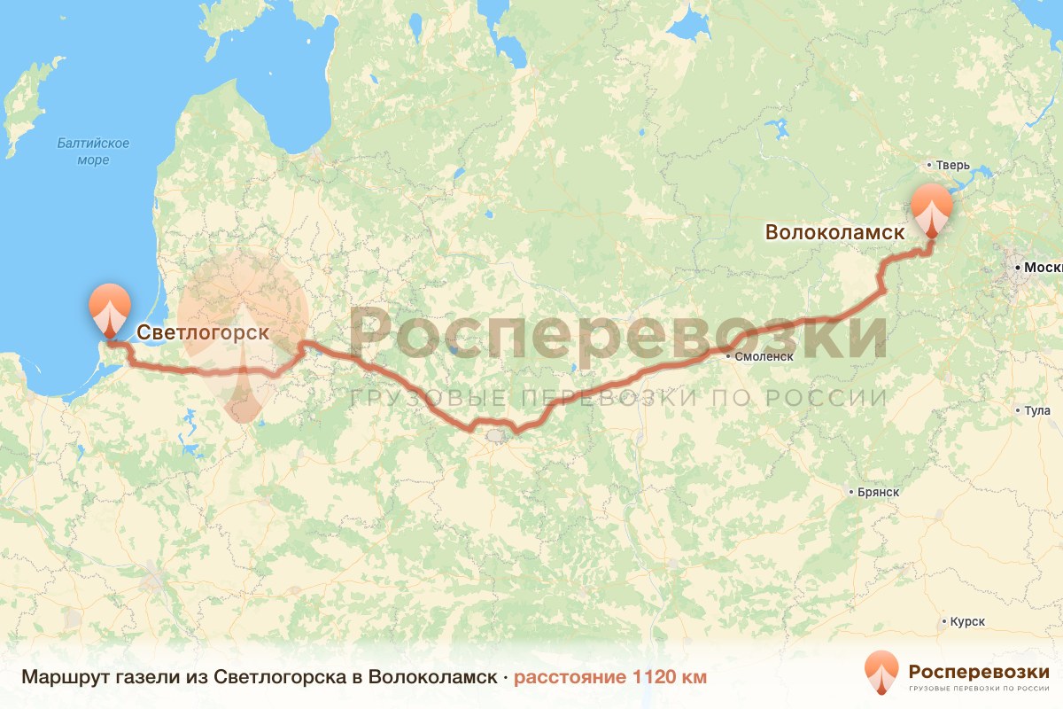 Газель Светлогорск Волоколамск