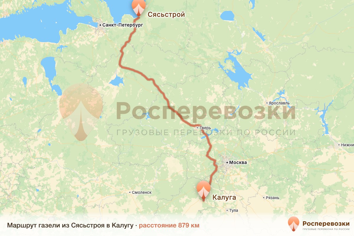 Газель Сясьстрой Калуга