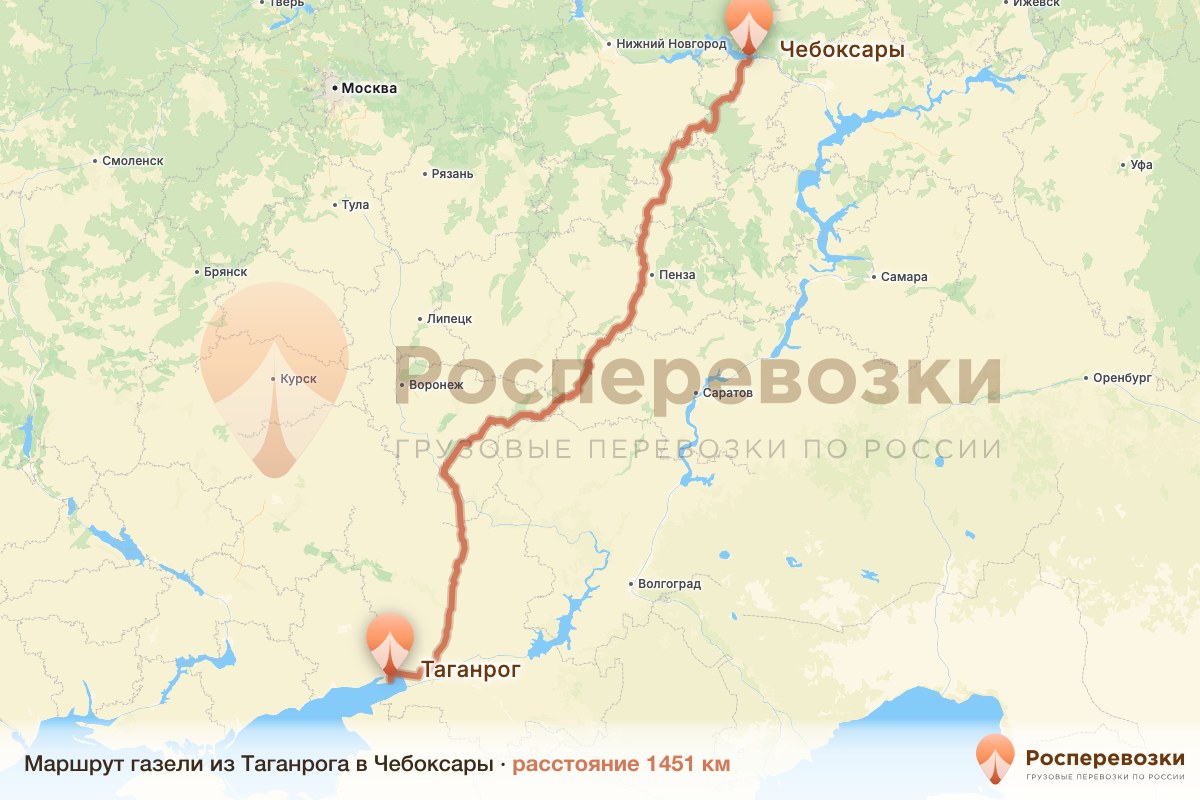 Газель Таганрог Чебоксары
