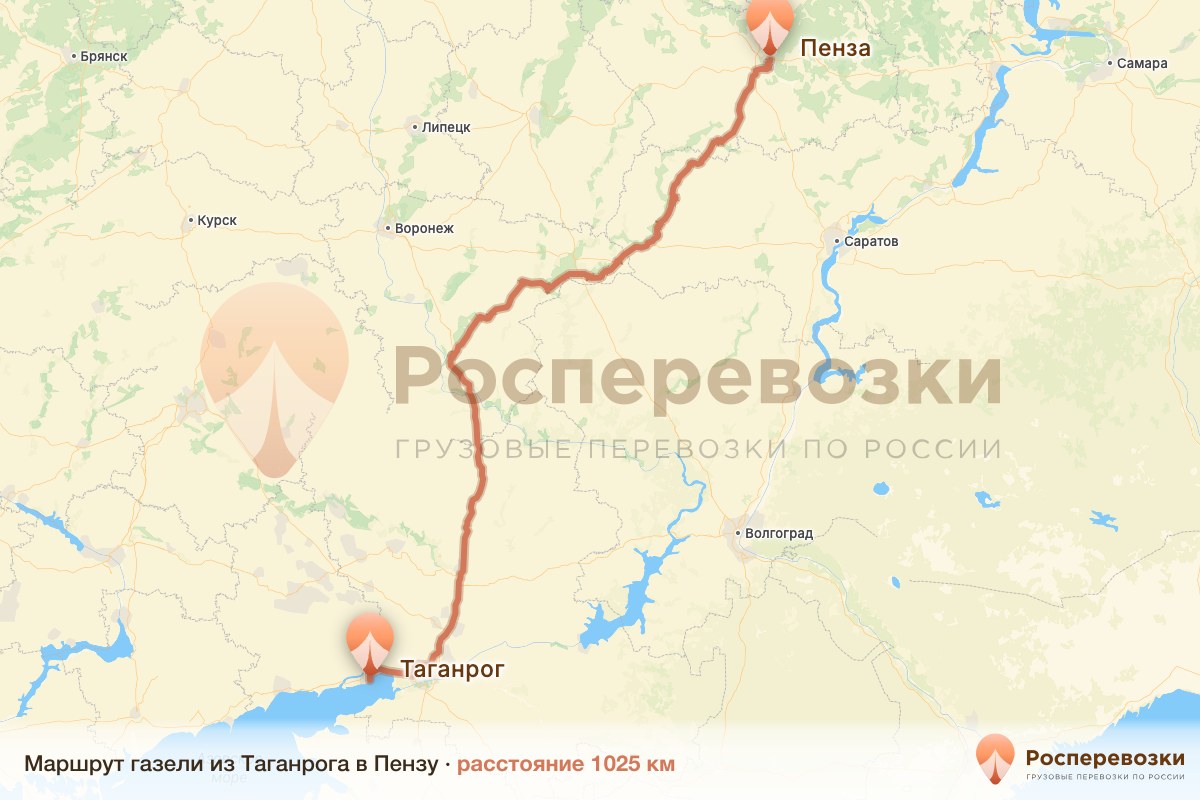 Газель Таганрог Пенза