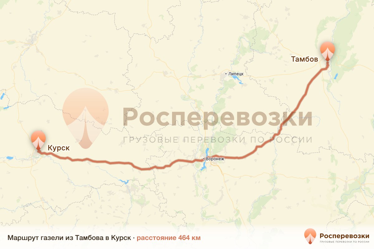 Газель Тамбов Курск