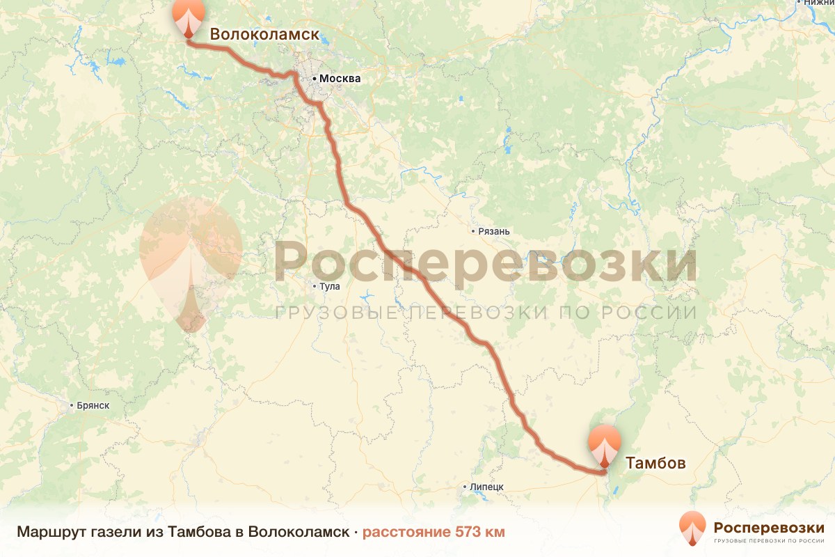 Газель Тамбов Волоколамск