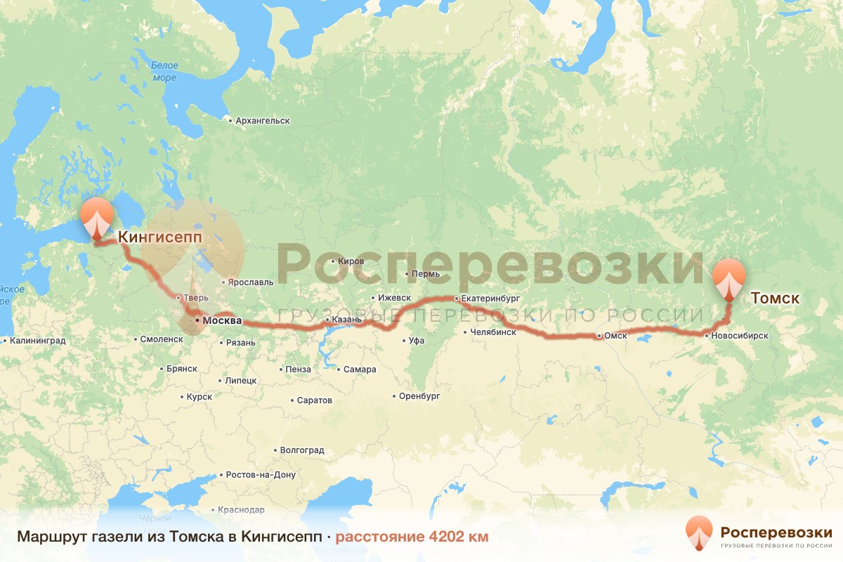 Газель Томск Кингисепп