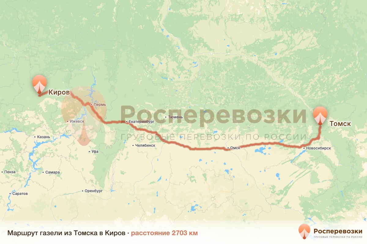Газель Томск Киров