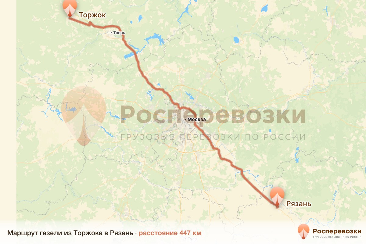 Газель Торжок Рязань