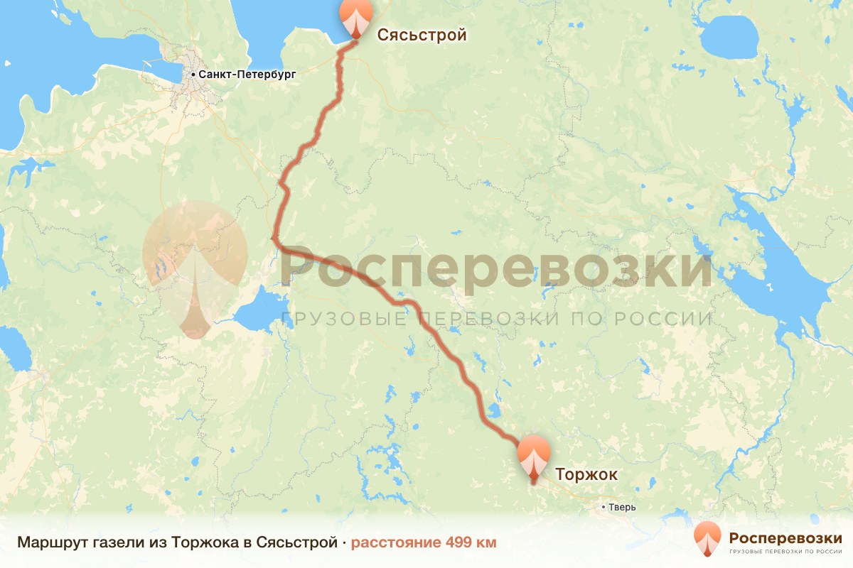 Газель Торжок Сясьстрой