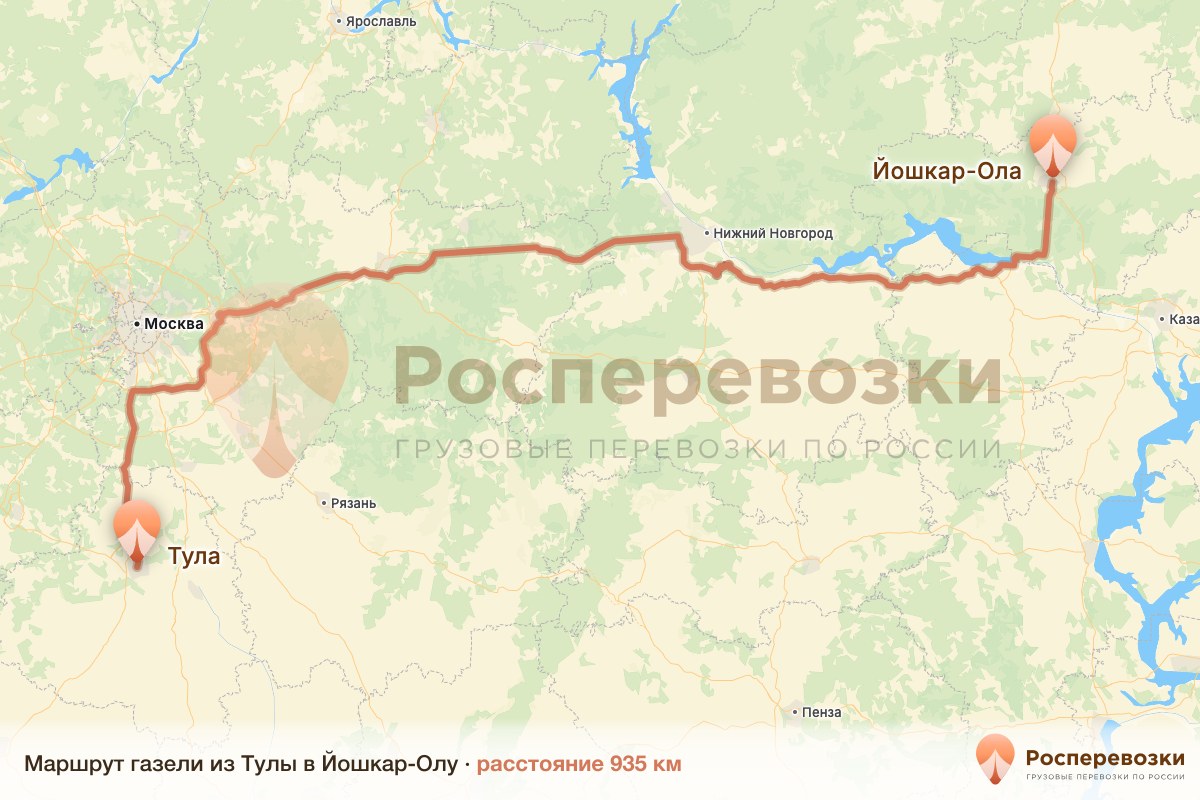 Газель Тула Йошкар-Ола