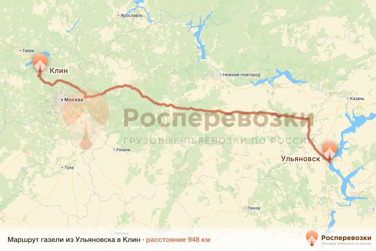 Газель Ульяновск Клин