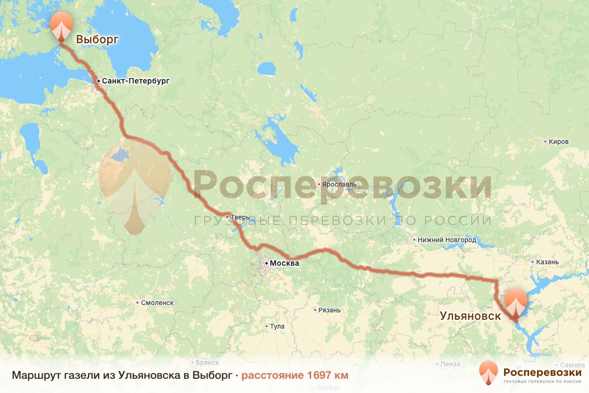 Газель Ульяновск Выборг
