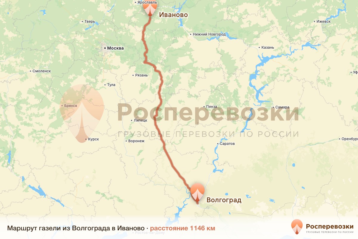 Газель Волгоград Иваново