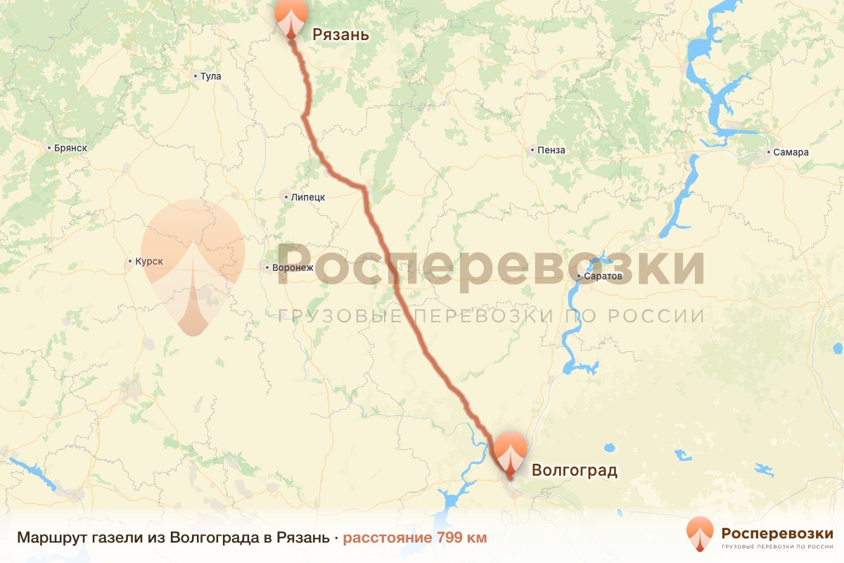 Газель Волгоград Рязань