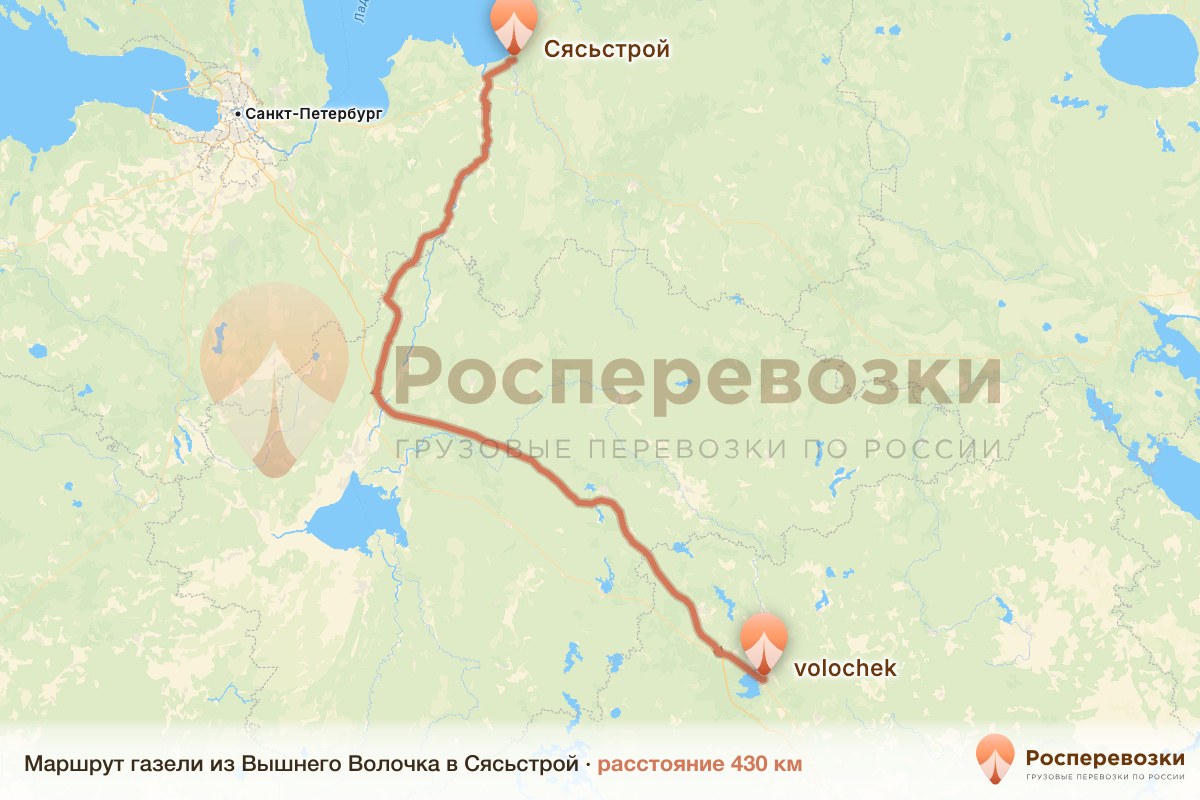 Газель Вышний Волочёк Сясьстрой