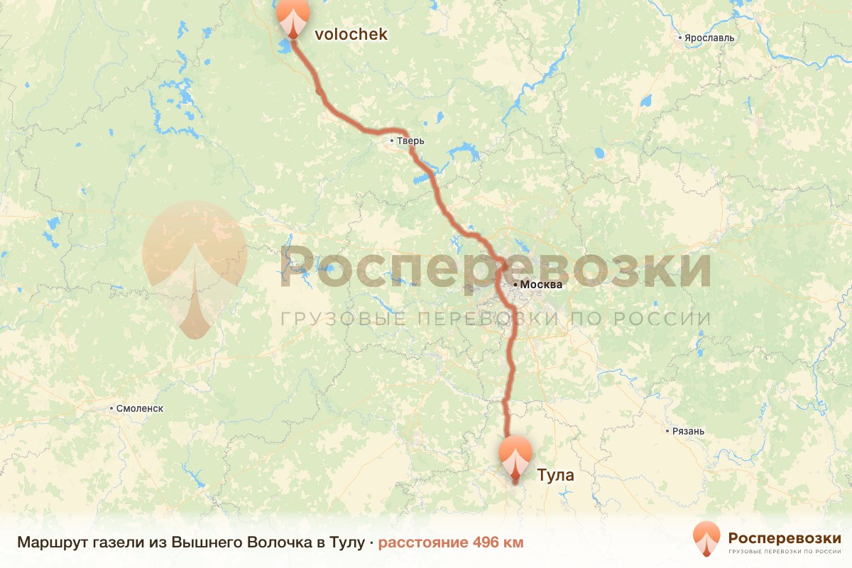 Газель Вышний Волочёк Тула