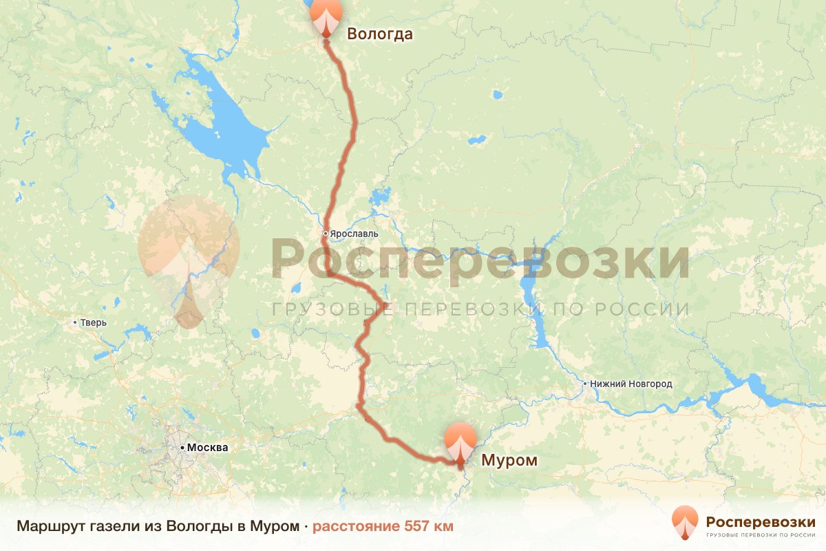 Газель Вологда Муром